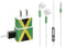 Jamaica Flag Distressed Phone Charger Skin